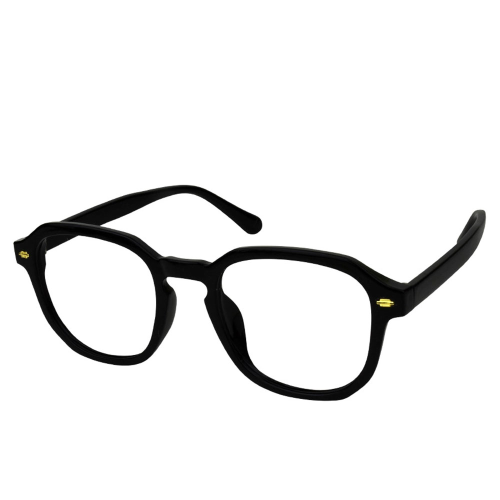 Black Rectangle Medium Eyeglass Frame